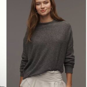 Anthropologie Alani Mock-neck Sweater, size S, Cashmere, Sculpture